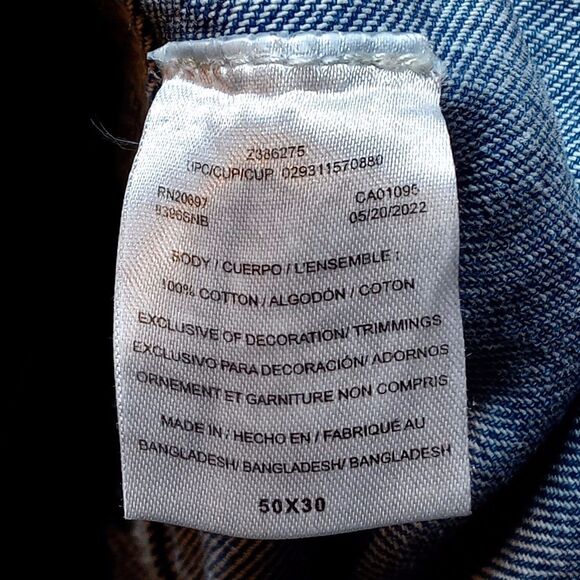 Dickies Blue Denim Jean Pant Workwear Bib Overalls - Size 50x30 - Picture 6 of 8